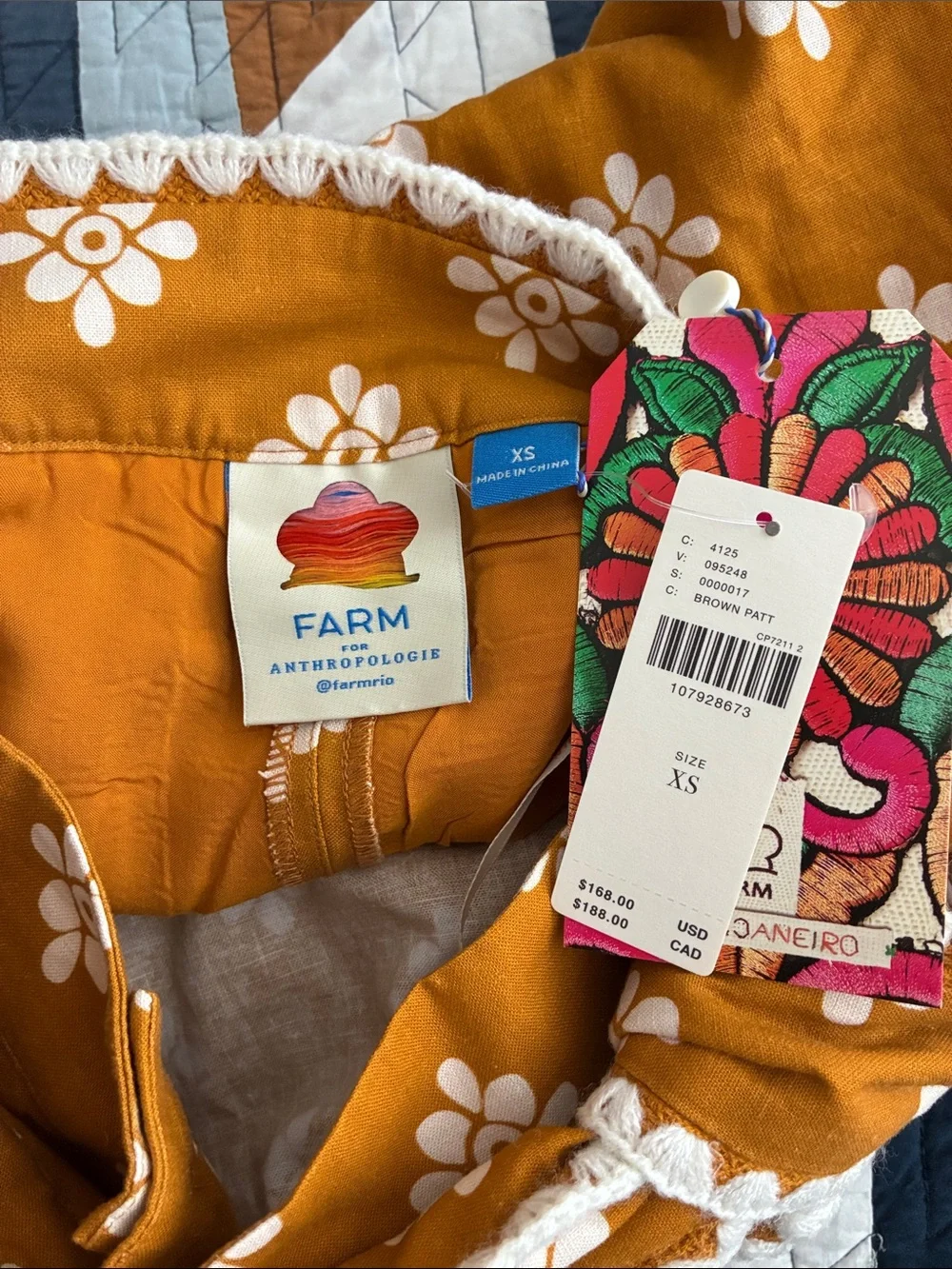 NWT Anthro FARM Rio Floral Wrap Skort Martina Color Sz XS